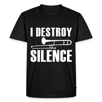 Trombone - T-shirt Premium bio Homme - noir - Devant - Nico (187cm)