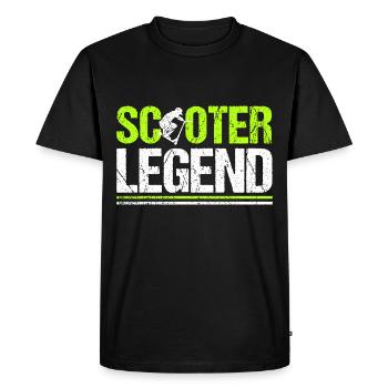 Scooter Legend Cascadeur Cascadeur Scooter - T-shirt Premium bio Homme - noir - Devant - Nico (187cm)