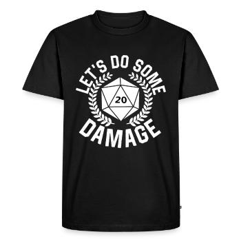 Dés Dés Dés Dés Cube Cube - T-shirt Premium bio Homme - noir - Devant - Nico (187cm)