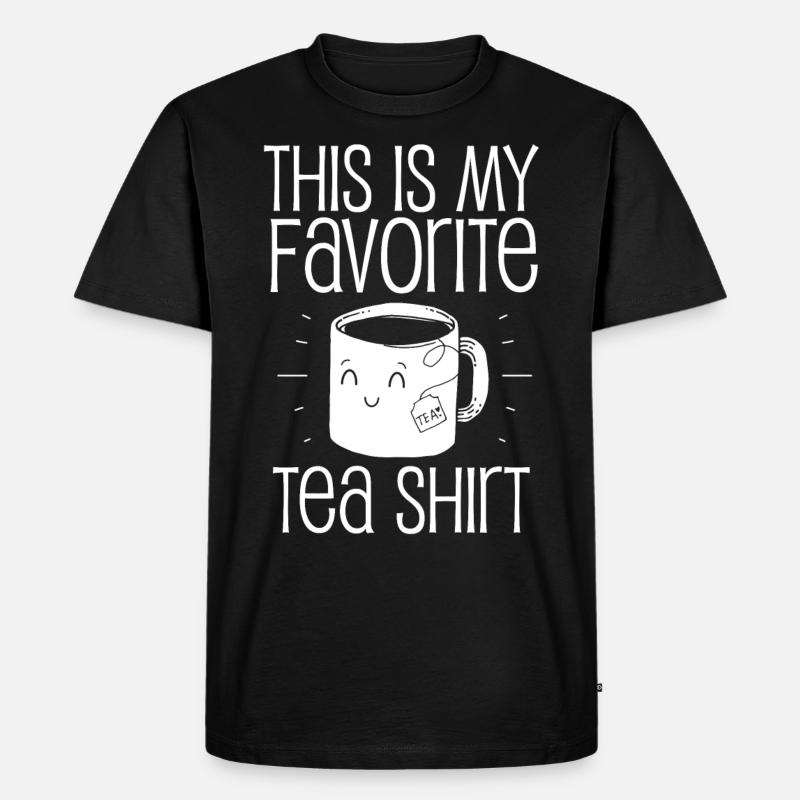 Lieblingsteehemd, Tee, Teetrinker - Männer Premium Bio T-Shirt - Schwarz