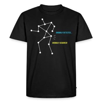 Ghost Hunt - Men's Premium Organic T-Shirt - black - Front - Nico (187cm)