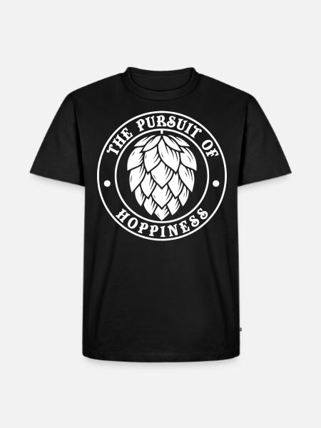 Hops, Hopp, Beer, Beer Lovers - Men's Premium Organic T-Shirt - black