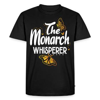 Papillon monarque - T-shirt Premium bio Homme - noir - Devant - Nico (187cm)