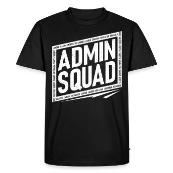 Directeur adjoint, École d’administration - T-shirt Premium bio Homme - noir - Devant - Nico (187cm)