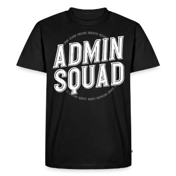 Directeur adjoint, École d’administration - T-shirt Premium bio Homme - noir - Devant - Nico (187cm)