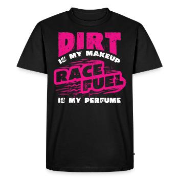 Dirt est ma fille de course de maquillage, de course - T-shirt Premium bio Homme - noir - Devant - Nico (187cm)