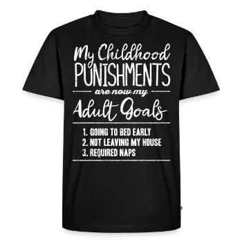 Peines pour enfants - T-shirt Premium bio Homme - noir - Devant - Nico (187cm)