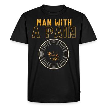 GoldSchwenk, Gold Digger - Men's Premium Organic T-Shirt - black - Front - Nico (187cm)
