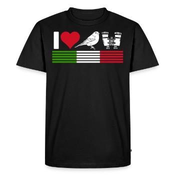 Bird watching, ornithology - Men's Premium Organic T-Shirt - black - Front - Nico (187cm)