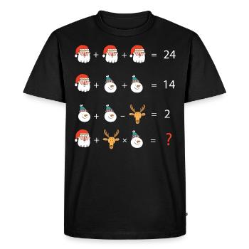 Math Teacher Equation - Men's Premium Organic T-Shirt - black - Front - Nico (187cm)