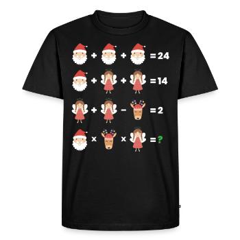 Math Teacher Equation - Men's Premium Organic T-Shirt - black - Front - Nico (187cm)