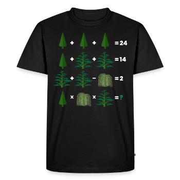 Math Teacher Equation - Men's Premium Organic T-Shirt - black - Front - Nico (187cm)
