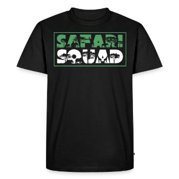 Safari squad, un safari - T-shirt Premium bio Homme - noir - Devant - Nico (187cm)