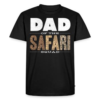 Père de la troupe Safari - T-shirt Premium bio Homme - noir - Devant - Nico (187cm)