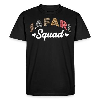 Safari squad, safari holiday - Men's Premium Organic T-Shirt - black - Front - Nico (187cm)