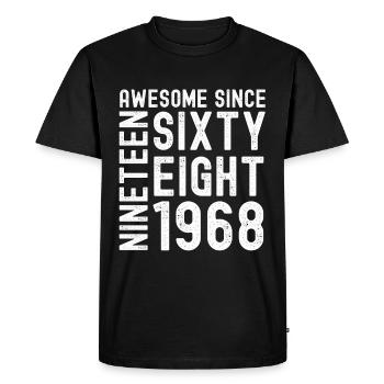 Génial depuis 1968 Année du cadeau d’anniversaire - T-shirt Premium bio Homme - noir - Devant - Nico (187cm)