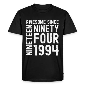 Génial depuis 1994 Année du cadeau d’anniversaire - T-shirt Premium bio Homme - noir - Devant - Nico (187cm)