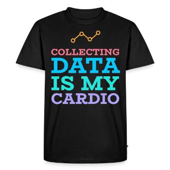 Collecting Data - Behavioral Analyst Therapists - Men's Premium Organic T-Shirt - black - Front - Nico (187cm)