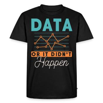 Collecting Data - Behavioral Analyst Therapists - Men's Premium Organic T-Shirt - black - Front - Nico (187cm)