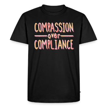 Thérapeute ABA, thérapie ABA, thérapeute, SPEd - T-shirt Premium bio Homme - noir - Devant - Nico (187cm)