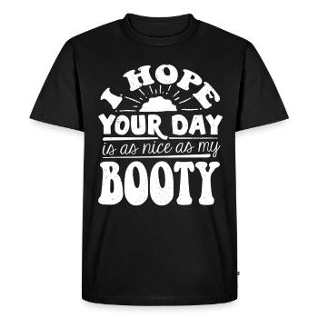 I hope your day is as beautiful as my prey - Men's Premium Organic T-Shirt - black - Front - Nico (187cm)