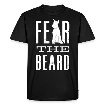 Craignez la barbe Schnauzer lover - T-shirt Premium bio Homme - noir - Devant - Nico (187cm)