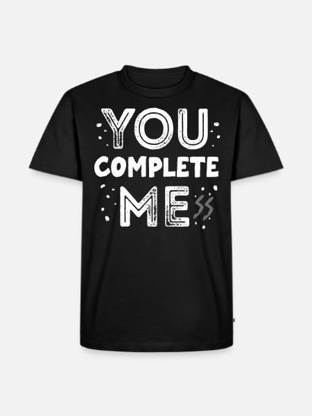 You complete me, chaos - Men's Premium Organic T-Shirt - black