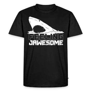 Feel stunning, shark, shark - Men's Premium Organic T-Shirt - black - Front - Nico (187cm)