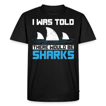 Feel stunning, shark, shark - Men's Premium Organic T-Shirt - black - Front - Nico (187cm)