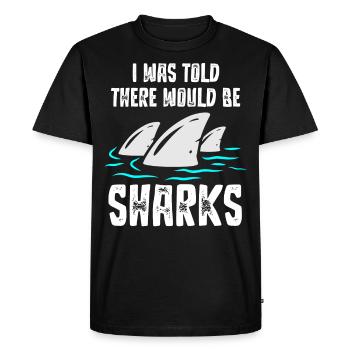 Feel stunning, shark, shark - Men's Premium Organic T-Shirt - black - Front - Nico (187cm)