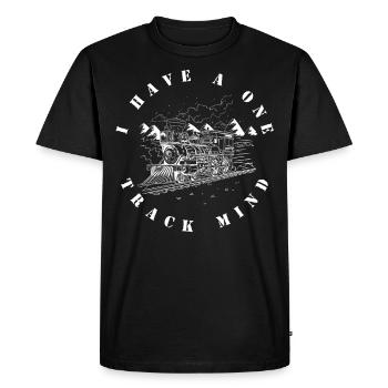 J’ai un à sens unique, je forme des passionnés - T-shirt Premium bio Homme - noir - Devant - Nico (187cm)