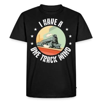 J’ai un à sens unique, je forme des passionnés - T-shirt Premium bio Homme - noir - Devant - Nico (187cm)