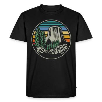 Monument national de la Tour des Diables - T-shirt Premium bio Homme - noir - Devant - Nico (187cm)