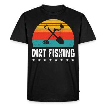 Détection de métaux, détecteur de métaux - T-shirt Premium bio Homme - noir - Devant - Nico (187cm)