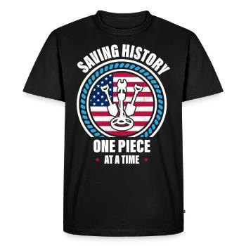 Détection de métaux, détecteur de métaux - T-shirt Premium bio Homme - noir - Devant - Nico (187cm)