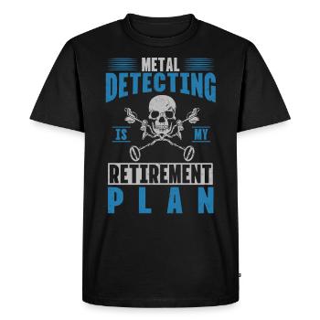 Détection de métaux, détecteur de métaux - T-shirt Premium bio Homme - noir - Devant - Nico (187cm)