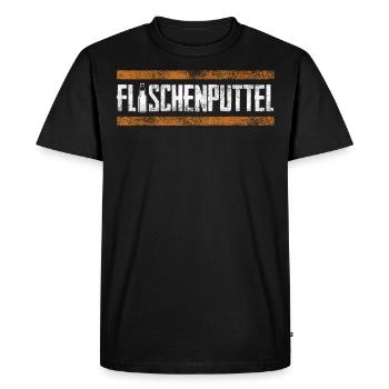Bottled putt, beer, beer drinkers, brewers - Men's Premium Organic T-Shirt - black - Front - Nico (187cm)