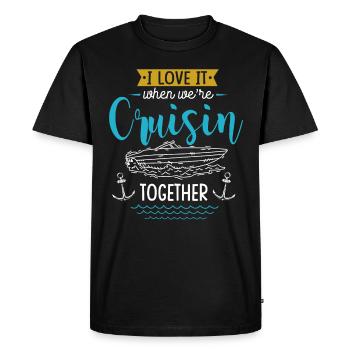 I love it when we were cruisin together - Men's Premium Organic T-Shirt - black - Front - Nico (187cm)
