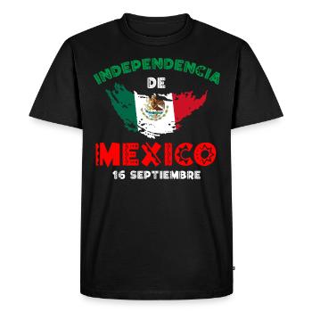 Independencia De Mexico, racines mexicaines - T-shirt Premium bio Homme - noir - Devant - Nico (187cm)