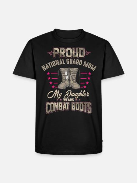 Proud National Guard Mother - Men's Premium Organic T-Shirt - black