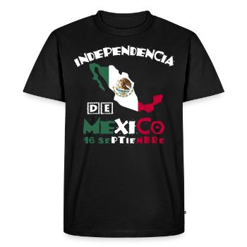 Independencia De Mexico, racines mexicaines - T-shirt Premium bio Homme - noir - Devant - Nico (187cm)