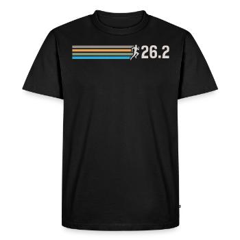 Semi-marathon, marathon, coureur - T-shirt Premium bio Homme - noir - Devant - Nico (187cm)