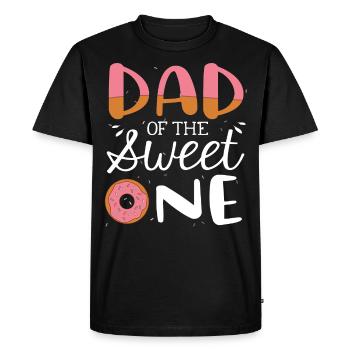 Papa du doux - T-shirt Premium bio Homme - noir - Devant - Nico (187cm)