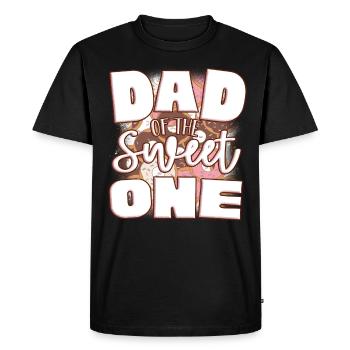 Papa du doux - T-shirt Premium bio Homme - noir - Devant - Nico (187cm)
