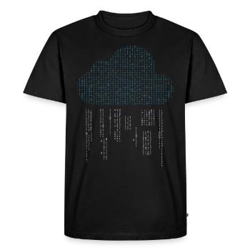 Ingénieur Cloud, Cloud Bits, Développeur logiciel - T-shirt Premium bio Homme - noir - Devant - Nico (187cm)