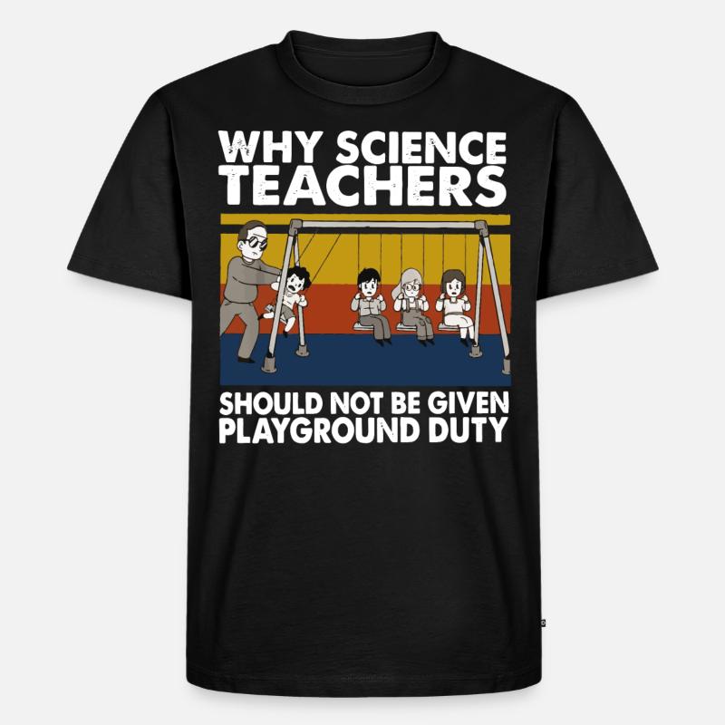 Science teacher - Männer Premium Bio T-Shirt - Schwarz