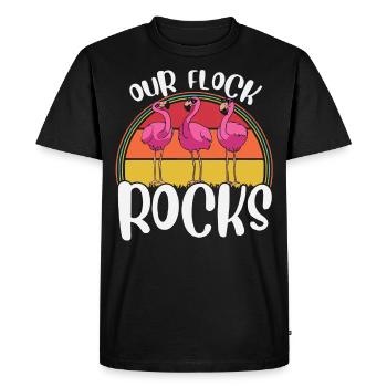 Nos rochers de troupeau, - T-shirt Premium bio Homme - noir - Devant - Nico (187cm)