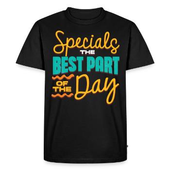 Spéciaux La meilleure partie de la journée, Special Ed - T-shirt Premium bio Homme - noir - Devant - Nico (187cm)