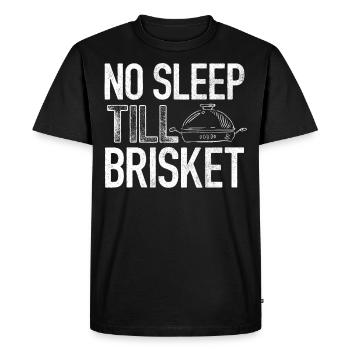 Brisketliebhaber, Briskets, BBQ - Men's Premium Organic T-Shirt - black - Front - Nico (187cm)