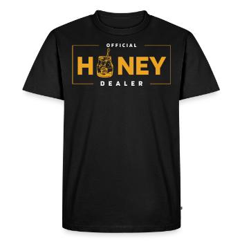 Honey Merchant, Honey Comp, - Men's Premium Organic T-Shirt - black - Front - Nico (187cm)